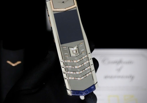 Vertu Signature S Slive Aligator Diamond